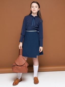 PELICAN, юбка для девочек, Темно-синий фото 3