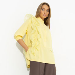 Рубашка комбинированная, Личное достижение (желтая) - Charutti фото 4