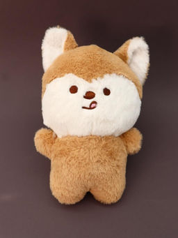 Мягкая игрушка "Shiba-inu tongue", brown, 20 см
