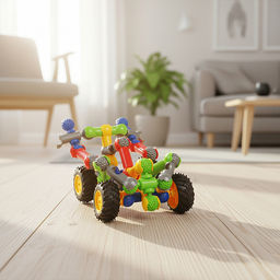 Конструктор "Супер гонка" (33 дет.) в коробке