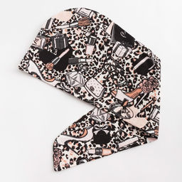 Набор для сауны Этель Леопард парео 80*144 см + чалма, вафля 200г/м2, 100% хл  фото 11