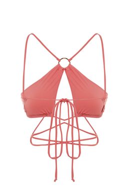 TRENDYOLMILLA Siyah Halter Yaka Aksesuarl? Bikini Ustu TBESS23BU00016  фото 8