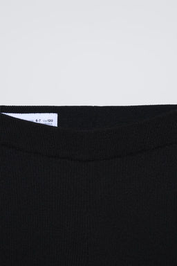 KNITTED BELL BOTTOM LEGGINGS - Zara фото 8