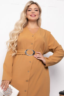 Платье Классика в моде (горчица) П7204 - Lt collection фото 4