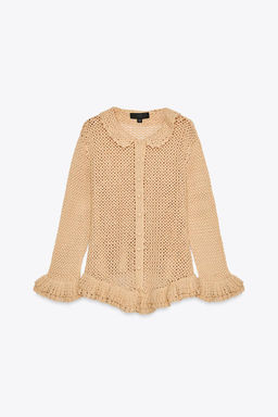 CROCHET CARDINGAN - Zara фото 7