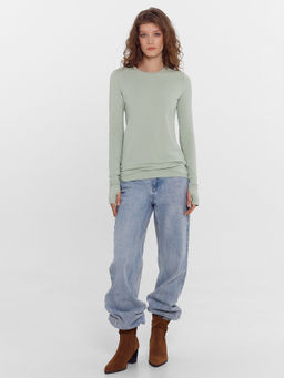 Джемпер женский в зеленом цвете