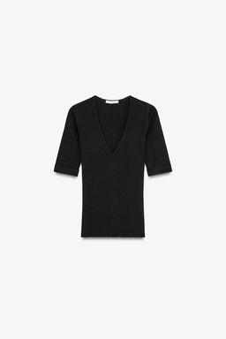 WASHED COTTON T-SHIRT - Zara фото 9