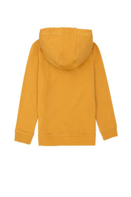 U. S. Polo Assn Детская базовая толстовка с капюшоном горчичного цвета - U.s. polo assn фото 2