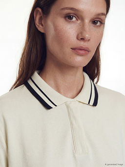 Футболка Без бренда Polo Yaka Kad?n Ti??rt женская