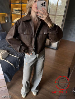 Кожаная куртка весенняя