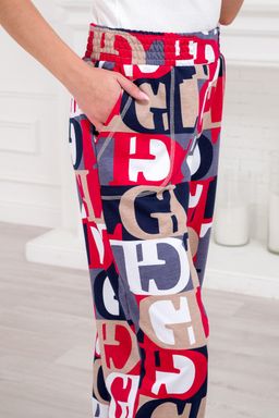 Брюки женские из футера Забава красная буква - Амадэль фото 8