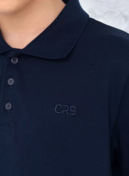 CRB wear / CWJB 63886-41 Рубашка-поло для мальчика,темно-синий/Ex.Cherubino фото 3