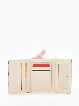 Кошелёк женский на кнопке, 10?1.5?8 см, с принтом, розовый