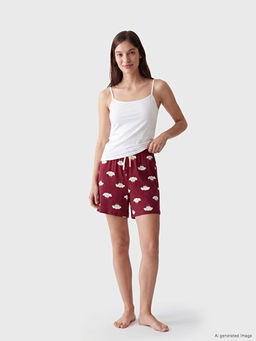 Desenli Kad?n Pijama Alt? 2li