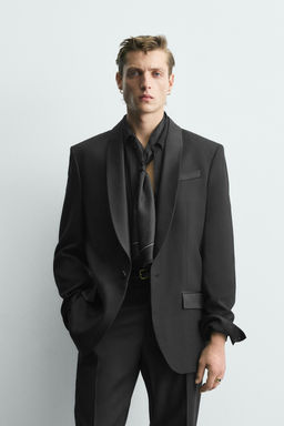 WOOL TUXEDO BLAZER - Zara фото 2