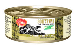 Консервы для собак Мясное Ассорти Говядина с печенью 0324