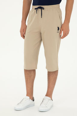 Мужские трикотажные шорты светло-хаки - U.s. polo assn фото 2