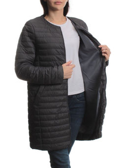 K-528 DK. GRAY Куртка демисезонная стеганая женская (70 гр. холлофайбер) - Fashion фото 7