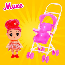 Кукла малышка Алина с коляской, цвета МИКС - Simaland фото 17