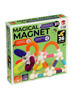 Конструктор магнитный «Развивающие трубы», 26 деталей