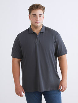 B?y?k Beden Polo Yaka Pike Erkek Ti??rt