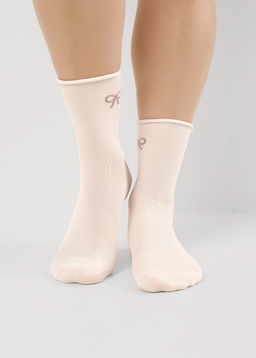CLE Носки жен.Д2504 fashion база осл резинка св.бежевый - Clever wear фото 2