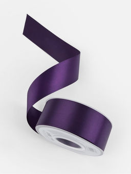 Лента атласная TEIRA, двухсторонняя, 38 мм, 25±1 м, фиолетовая №476