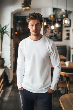 TRENDYOL MAN Beyaz Slim/Dar Kal?p %100 Pamuklu T-shirt TMNAW25TS00005 - Trendyolmilla фото 3