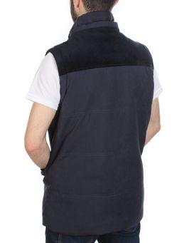J830111 DEEP BLUE Куртка-жилет мужская зимняя NEW B BEK (100 гр. синтепон и искусственный мех)