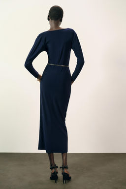 BELTED GATHERED DRESS - Zara фото 5