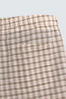 TEXTURED CHECK BERMUDA SHORTS - Zara фото 10