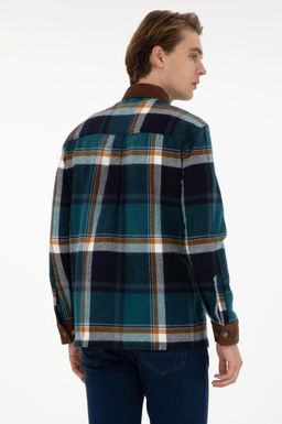 Мужская темно-зеленая рубашка с длинным рукавом Неожиданная скидка в корзине - U.s. polo assn фото 5