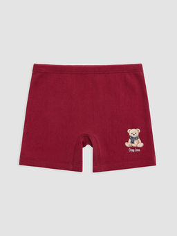 K?z ?ocuk Ay? Teddy Bask?l? Boxer 3l? - Waikiki фото 2