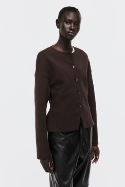 Blazer efecto neopreno sin cuello - H&m фото 3