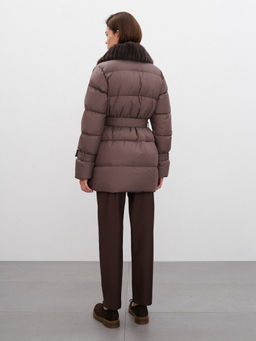 Conso/WDMF 220533 - cappuccino Пуховое Полупальто фото 3