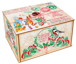 Посылка Снегири 1500 г. фанера