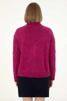 Женский трикотажный кардиган цвета фуксии Неожиданная скидка в корзине - U.s. polo assn фото 5