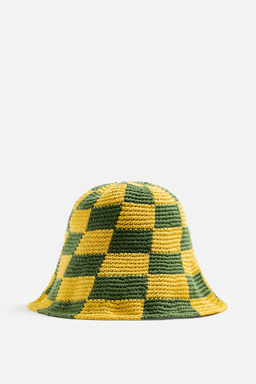 CHECK CROCHET HAT - Zara фото 5