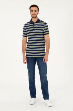 Мужская темно-синяя футболка Неожиданная скидка в корзине - U.s. polo assn фото 4