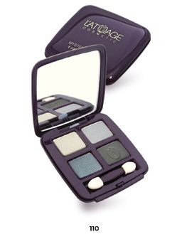 Latuage Тени для век Mysterious Eyes 4-х цветные №110 серо-синие