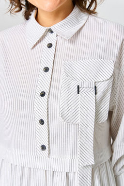 Платье EVA GRANT 7176С белый в полоску