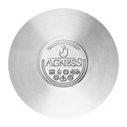 СКОВОРОДА AGNESS PROFESSIONAL 22Х6 СМ, 2,1 Л ВЫСОКОКАЧЕСТВЕННАЯ НЕРЖ СТАЛЬ 18/10 ИНДУКЦИОННОЕ ДНО