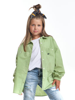 Рубашка one size для девочки UD 7997 фисташка - Mini maxi фото 3