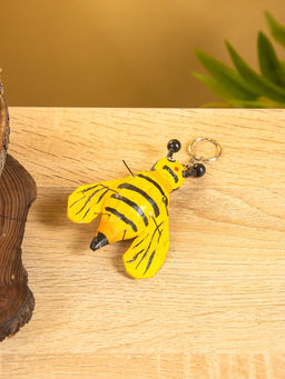 Брелок Пчёлка 10х7х3 см, дерево - Simaland фото 2