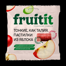 Цена за 5шт FRUIT IT Пастилки Яблочные 1/70 (10) 3+