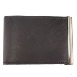 Зажим для купюр Croco-зк-300 (карм на мелочи, 2 кнопки) натуральная кожа черный шора (1000) 221383  фото 2