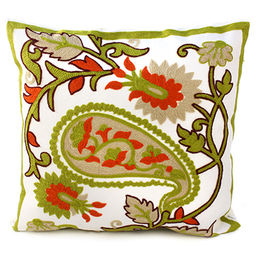 Наволочка декоративная 45х45см Мармарис плотный х/б, вышивка, на молнии (Китай) - Домашняя мода фото 11