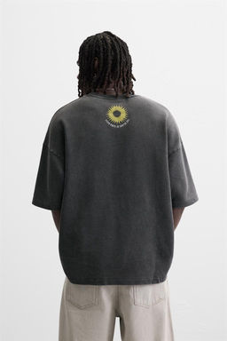 WASHED SLOGAN SWEATSHIRT - Zara фото 3