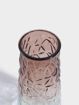 Ваза стекло настольная "Берт" 24х10,5 см, прозрачно-коричневый