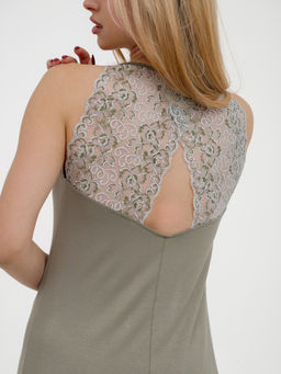 Ночная сорочка из вискозы Патриция-2 хаки - Амадэль фото 3